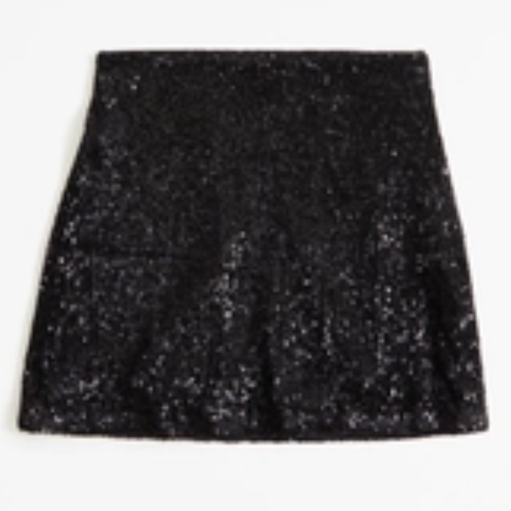 Abercrombie & Fitch Black Sequin Mini Skirt